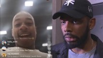 Isaiah Thomas Catches Kyrie Irving Creeping on His Instagram Live, Sends a WARNING for Next Season