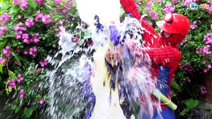 Joker Kidnaps Spiderman Elsa! w/ Spiderbaby, Bad Baby Joker baby, Frozen Elsa