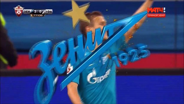 3-0 Aleksandr Kokorin Goal Russia Premier Liga - 18.09.2017 Zenit 3-0 FK Ufa