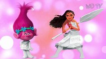 Princesses Coloring Book: DreamWorks POPPY Troll & Disney MOANA Waialik | Children Coloring Pages