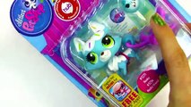 Littlest Pet Shop Frosting Sprinkle Husky Dog and Rolleroo LPS Toy Unboxing Review