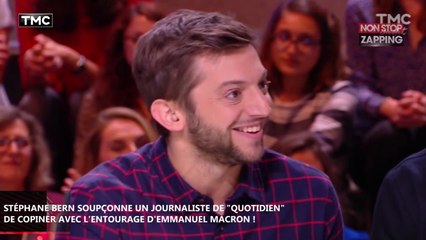Stéphane Bern soupçonne un journaliste de "Quotidien" de copiner avec l’entourage d’Emmanuel Macron !