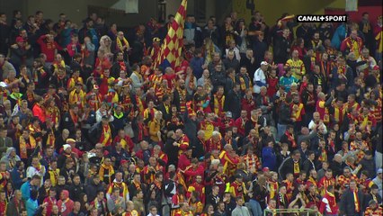 Le frappe lointaine de Bellegarde qui permet à Lens d'ouvrir le score