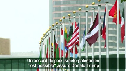 Un accord de paix israélo-palestinien "est possible" dit Trump