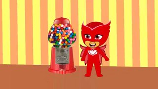 Pj Masks Disney Junior Full Episodes Gekko and Catboy blows gum Compilation Nursery Rhymes Funny Story Song for Kids