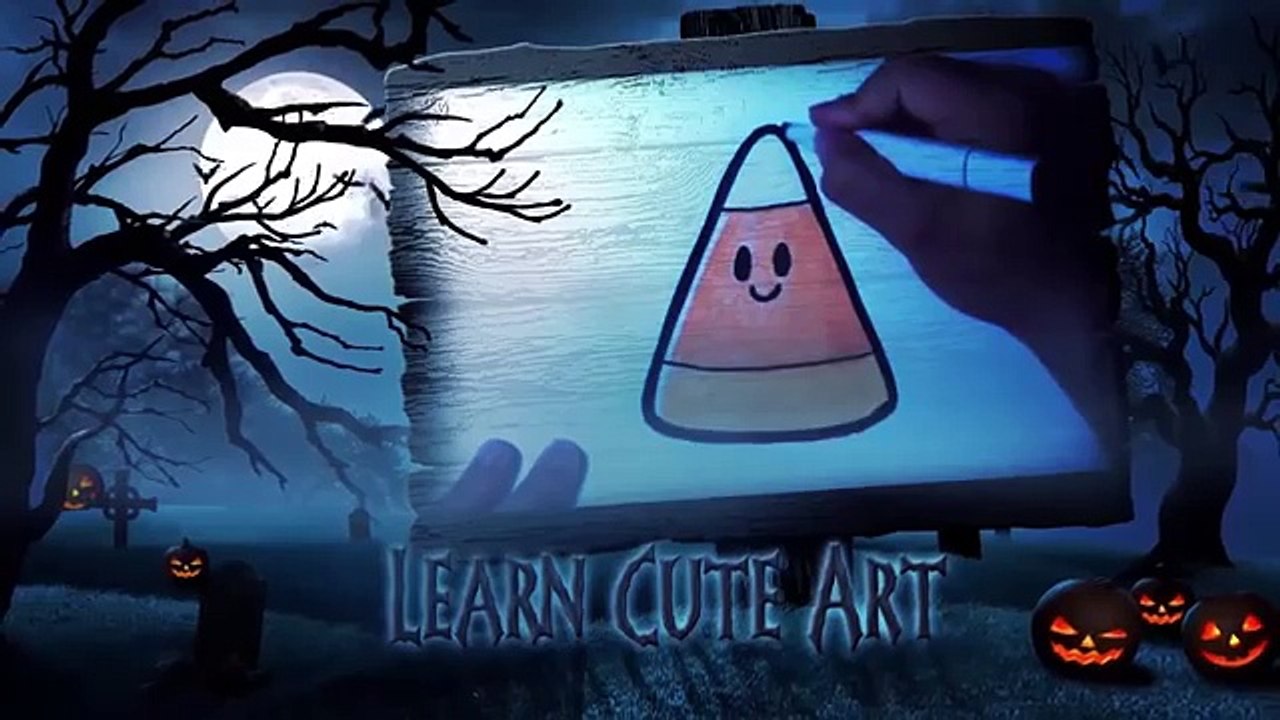 How to Draw a Cat in a Witches Hat - Halloween Drawings