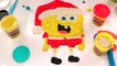 OFFICIAL Santa Spongebob Claus Super Simple Play doh Christmas Draw Clay Plastilina Stop Motion