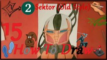 ✍ How To Draw 15 | Sektor (Old Style) | Easy | Mortal Kombat