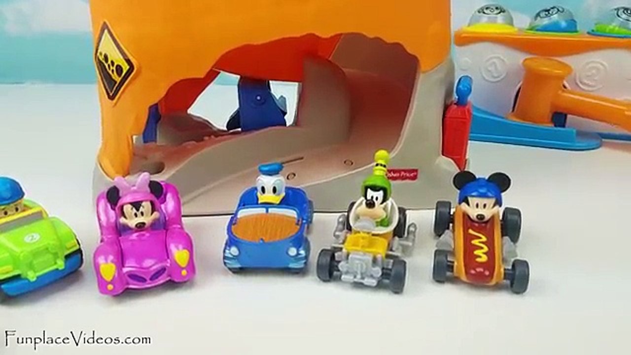 Learn Video Toddler Kids Learning Colors Children Little People Toy Marble Maze Ramp Race Car Mickey