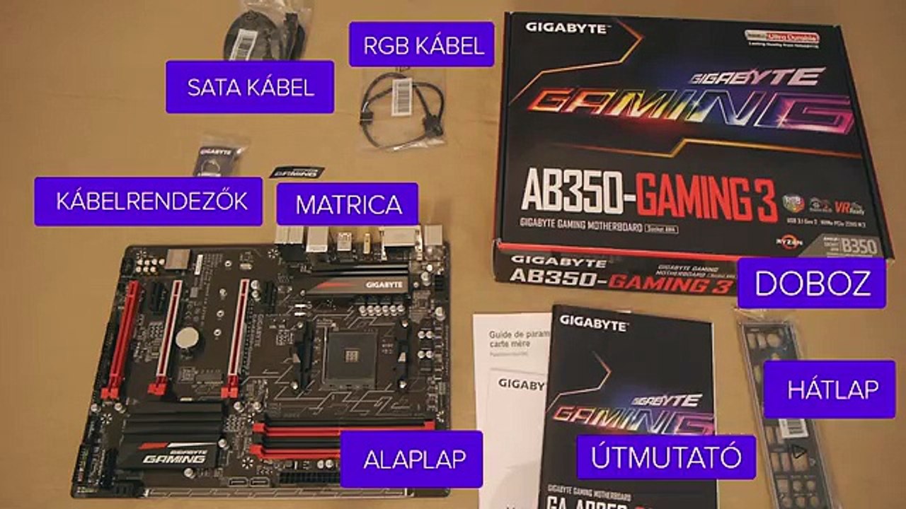 iPon Unboxing: Gigabyte AB350 Gaming 3