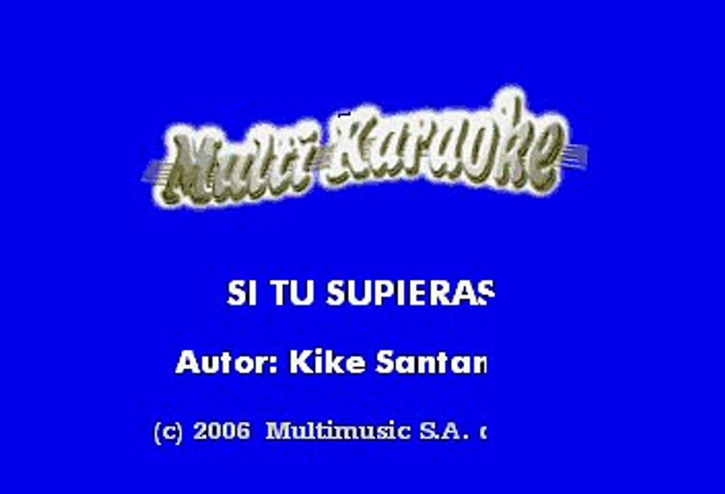 Alejandro Fernández (El Potrillo) - Si Tu Supieras (Karaoke)