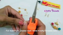 | DIY | How to make Designer Silk Thread Earrings using Beads at Home | Tutorial !! Easy Way !!