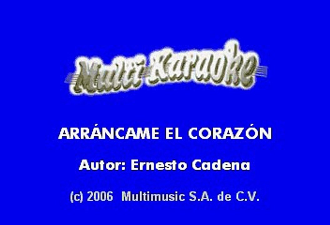 Arrancame El Corazon - Los Horoscopos De Durango (Karaoke)