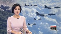 Four F-35B jets and two B-1B strategic bombers conduct joint exercise in S. Korea