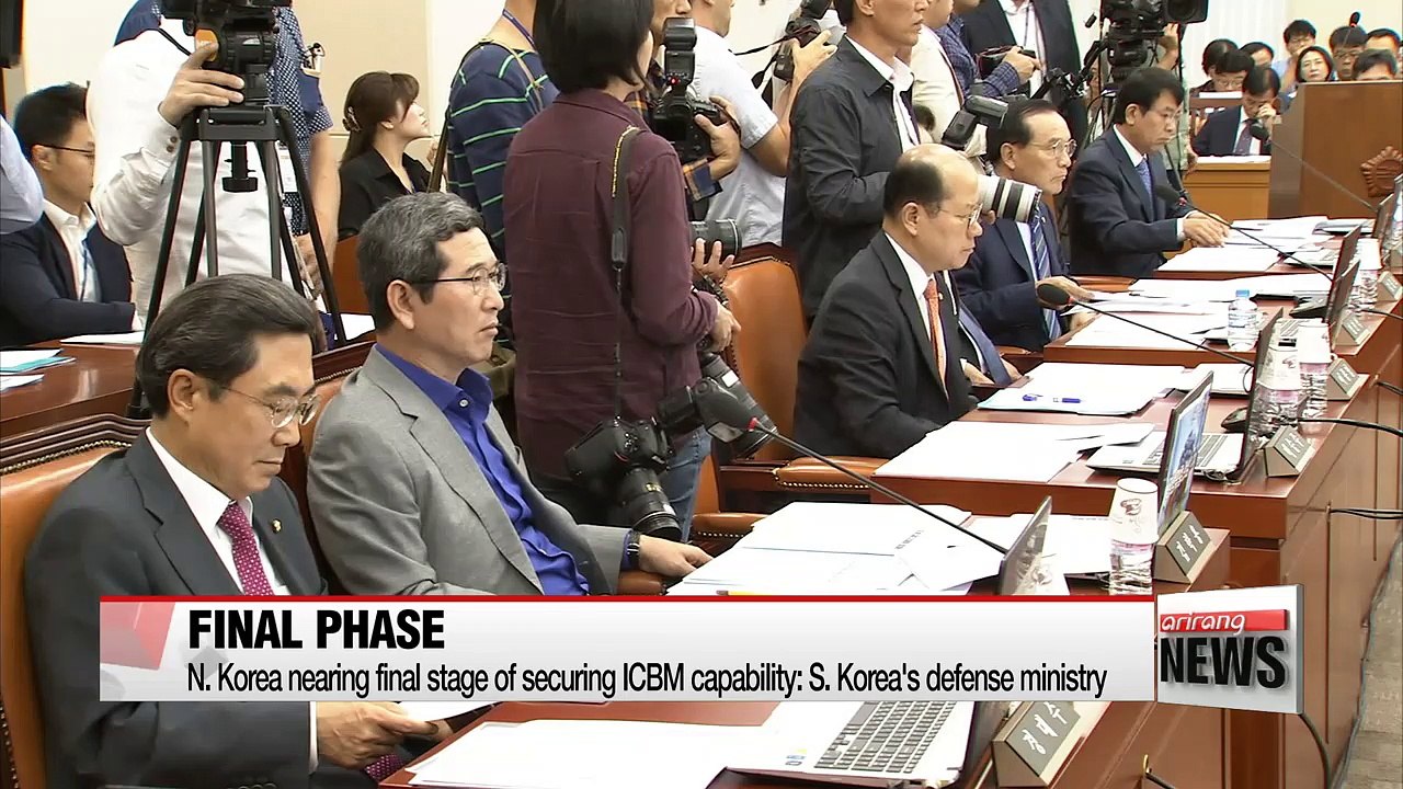 N. Korea nears final stage of developing ICBM: S. Korea's defense ministry