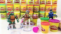 TMNT How to Play doh Cupcake Episode with Teenage Mutant Ninja Turtles & Peppa Pig Fun DIY