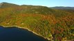 Drone Footage Captures Early Fall Foliage at Little Averill Pond, Vermont