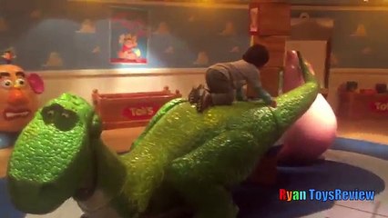 GIANT DISNEY TOY STORY Kids Playroom Mr Potato Head Family Fun Children PlayCenter Ryan ToysReview