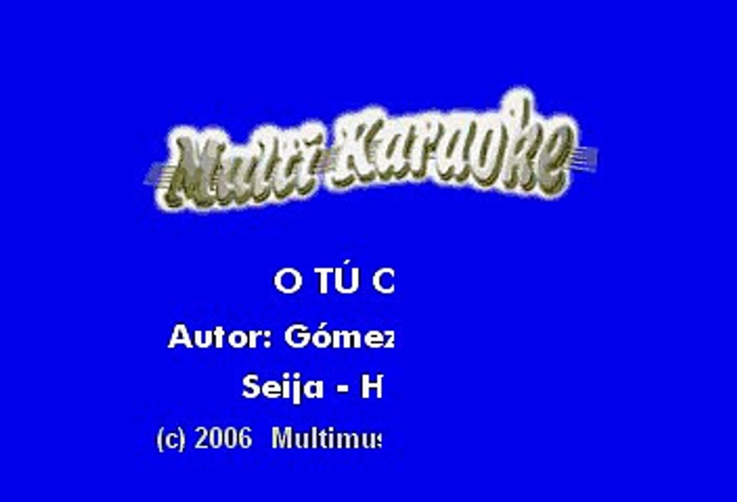 José, José (Con Orquesta) - O tú o yo (Karaoke)