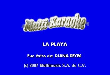 La playa - Diana Reyes (Karaoke)