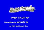 Montez De Durango - Para Ti Con Amor (Karaoke)