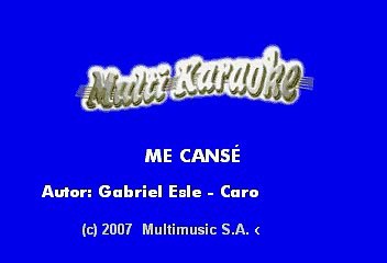RBD - Me Canse (Karaoke)