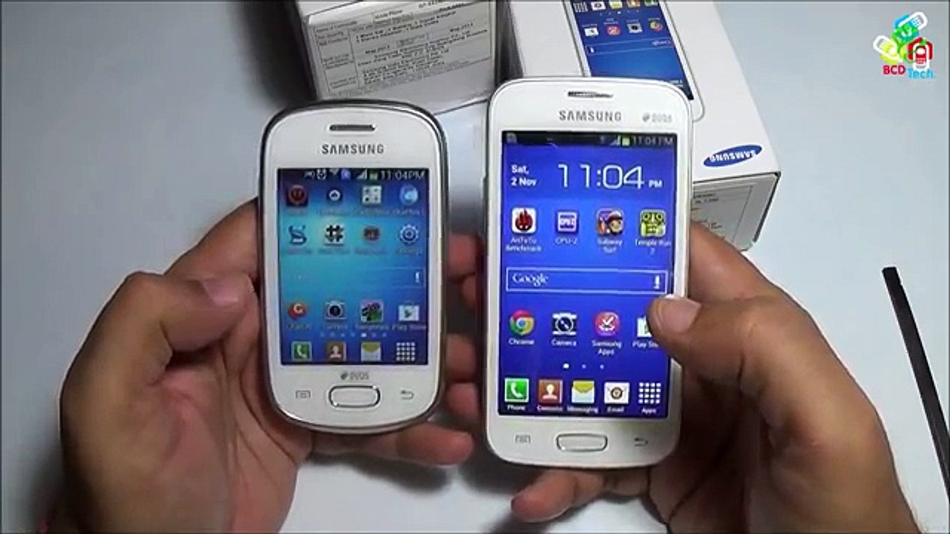 Samsung Galaxy Star GT-S5282 vs. Samsung Galaxy Star Pro GT-S7262 -  Dailymotion Video