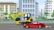 Excavator, Truck, Big Truck and Crane in Truck City | Trucks cartoons for children Part 5