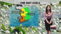 Afternoon rain in central region, higher levels of fine dust in west _ 091917