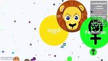 DONT TRY THIS IN AGAR.IO !! - DESTROYING TEAMS SOLO IN AGARIO