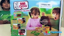 Family Fun Game for Kids Bad Dog Eggs Surprise Opening Toys Cars Learn Colors and Counting Numbers