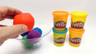 Play-Doh Surprise Eggs Balls Game with Surprise Toys - Smurf, Pirate
