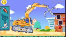 Sur des voitures dessin animé enfants pour dessin animé pro construction de machines camion grue