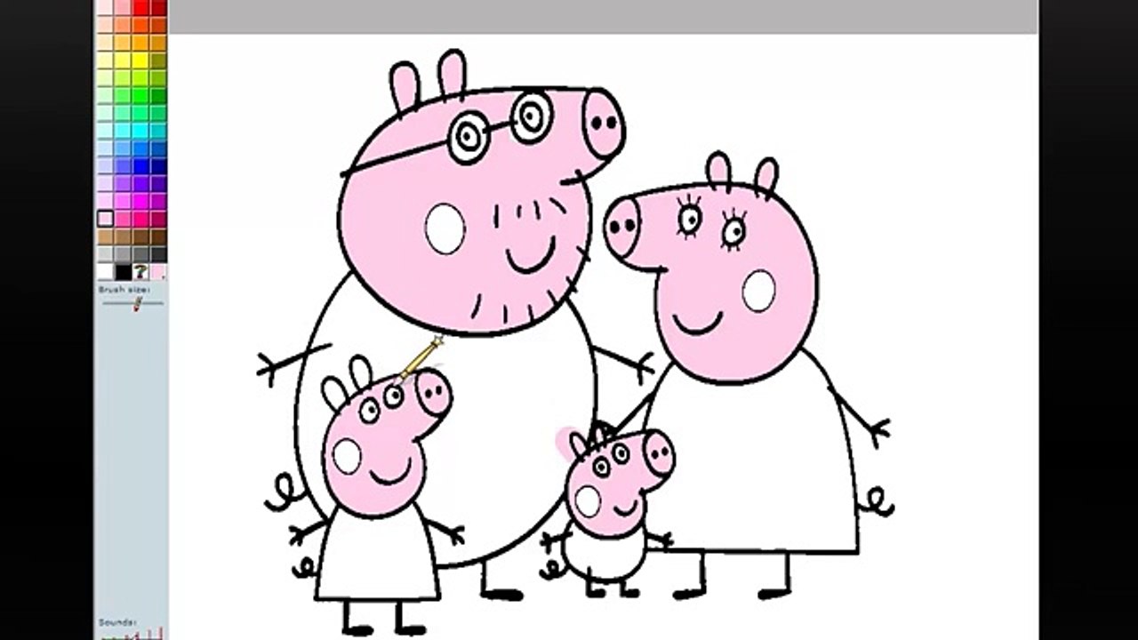 Peppa Pig Online Coloring Pages - kolorowanka - gry dla dzieci