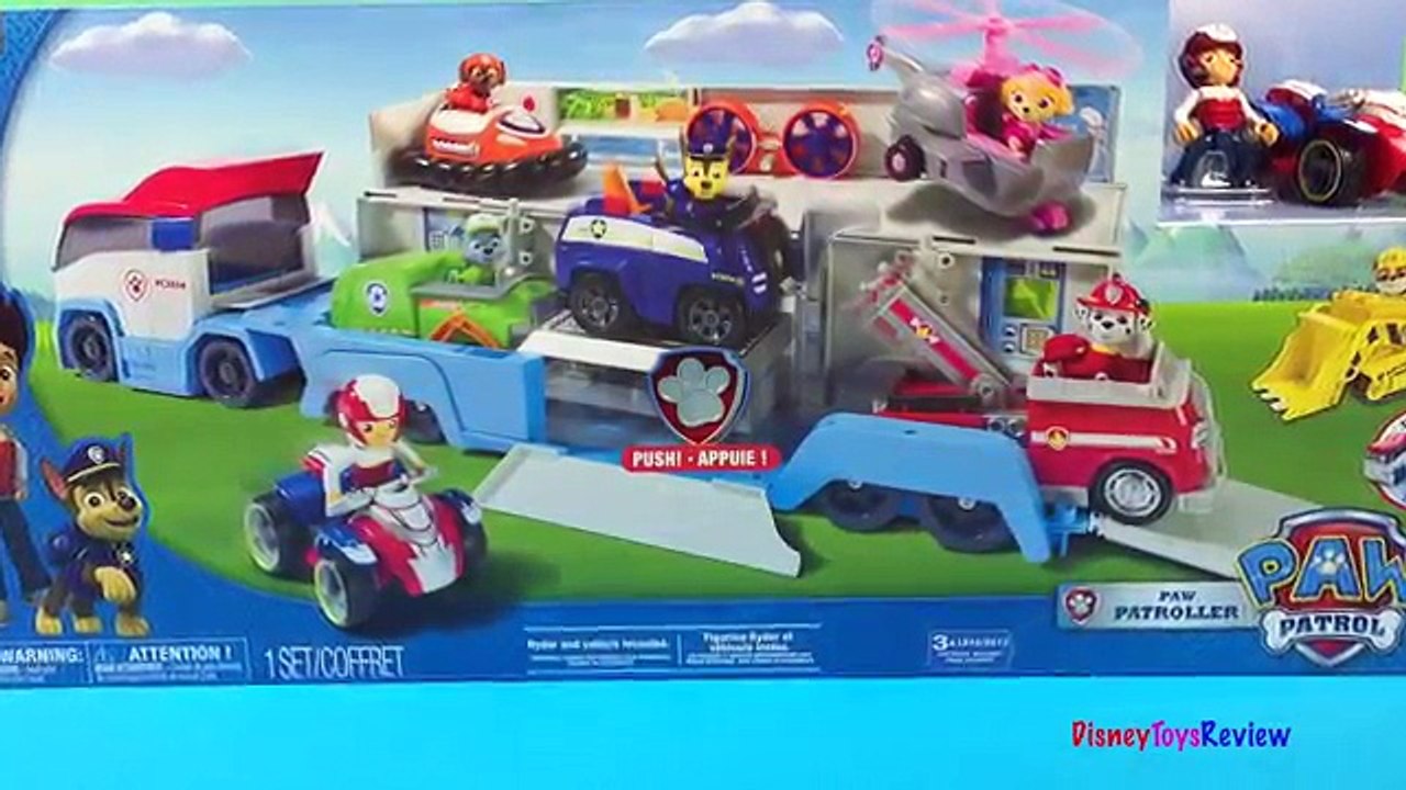 Paw Patrol Patroller Truck Ryder Zuma Chase Marshall Rocky Sky Patrulla De Cachorros