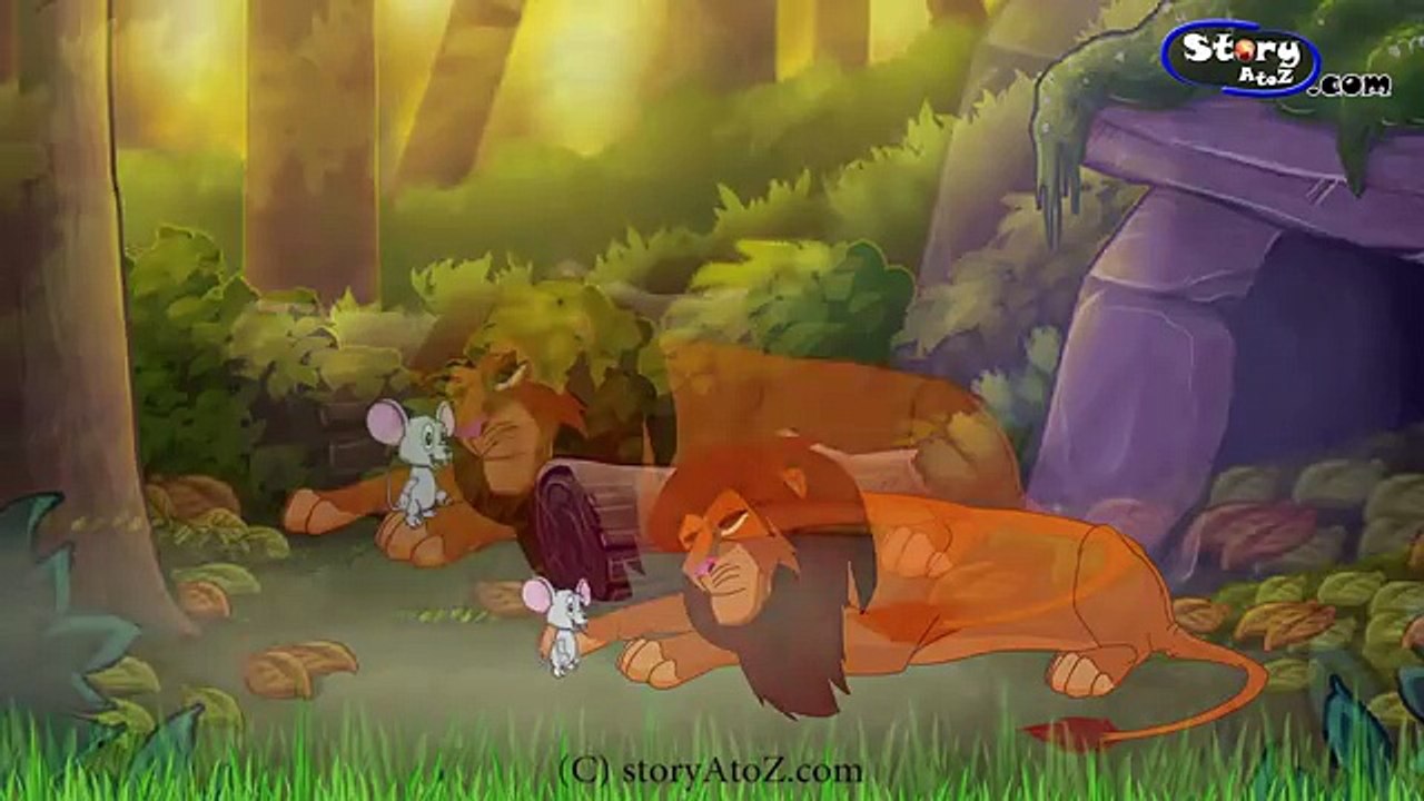 Rat and Lion (चूहा और शेर) | Mouse and Lion | Hindi Animated Stories For Kids