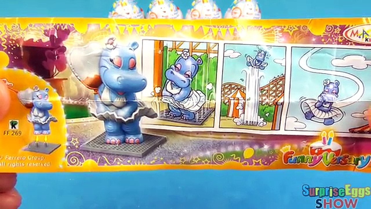 Anniversaire Oeuf des œufs drôle parents Nouveau déballage années 66 verser kinder surprise 40 surprise