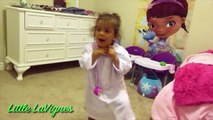 DOC MCSTUFFINS CHECK-UP TURNS INTO FIRST NEEDLE SHOT IN MOMMYS TUMMY! ~ Little LaVignes
