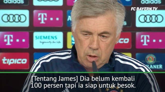 SEPAKBOLA: Bundesliga: James Siap, Alaba Meragukan Untuk Lawan PSG - Ancelotti