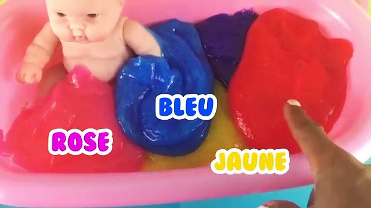 Numbers Counting Baby Doll Colours Slime Bath Time Learn Colors Clay Slime Toys BoutChou TV