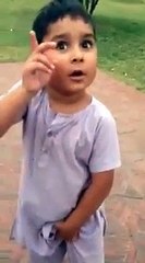 بچہ دیکھو اور اس کی باتیں جیسے کوئی بڑا بات کر رہا ہو