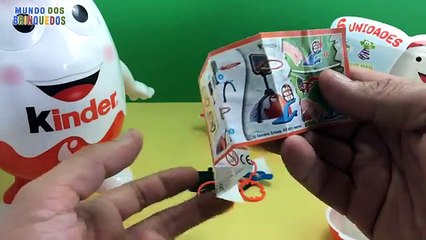 3 Ovos Surpresa Kinder Joy - Skate, Patins e Jogo de Basquete