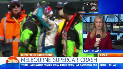 Todd Hazelwood walks away from Sandown 500 crash with 260 kmh