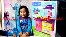 NEW Peppa Pigs Electronic Cook and Play Kitchen Unboxing Review new Peppa Kids Balloons and Toys