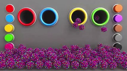 Learn Colors with 3D Candy Surprise Eggs - Shapes and Colors Videos Collection