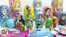 15 DISNEY PRINCESSES Nesting Dolls | Stacking Cups Surprise Disney Princess Toys