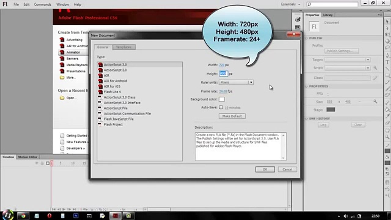 How to Make an asdf Animation in Flash [HD]