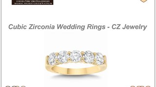 Cubic Zirconia Wedding Rings - CZ Jewelry