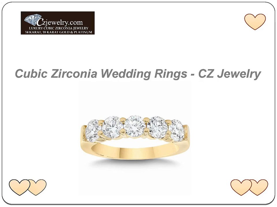 Cubic Zirconia Wedding Rings - CZ Jewelry