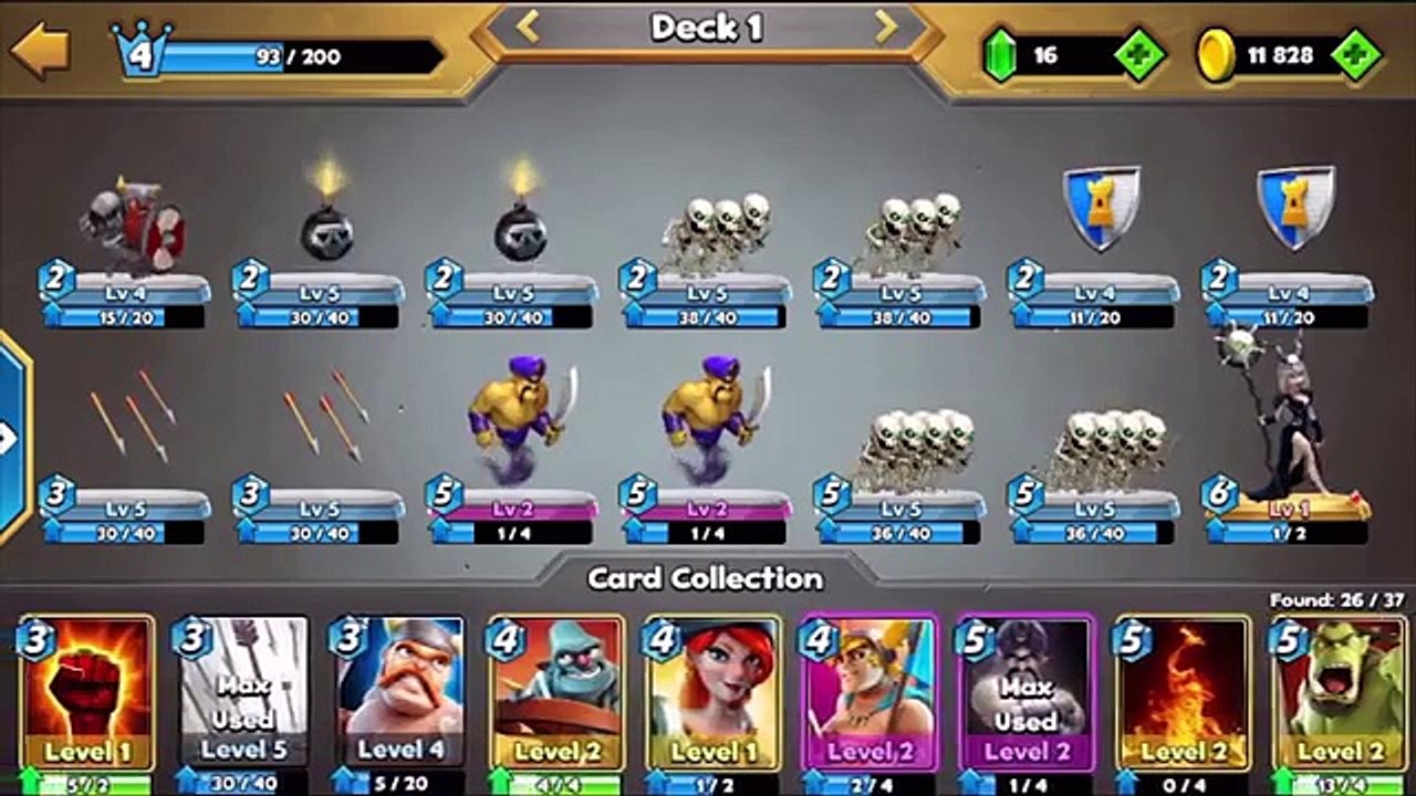 Castle Crush - SKELETON ARMY DECK! | Castle Crush Epic Strategy Game!